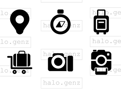 Halogenz Traveling iconset. iconset iconsets outlineicon travelingiconset