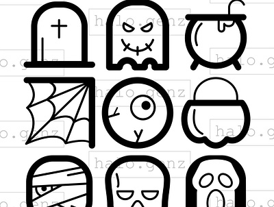 Halloween outline iconset halloween design halloween icons halloween iconset iconfinder iconset outline icon