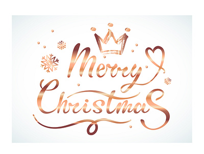 Merry Christmas lettering abstract branding fancy festive gold hand drawn illustration lettering merry merry christmas seasonal symbol trendy vector vintage winter xmas