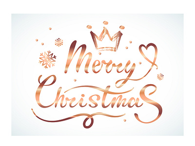 Merry Christmas lettering