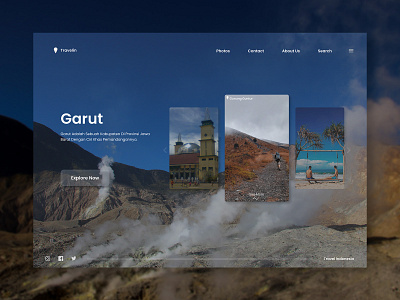 Travel Web Design design indonesian nature travelling ui uidesign ux web