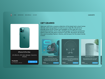 Gadget Hub Landing Page design graphicdesign interface minimal prototyping technology ui uidesign uxdesign web
