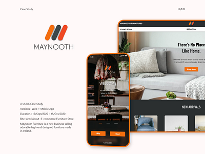 Maynooth Furniture (Case Study) design graphicdesign interface prototyping typography ui uidesign ux uxdesign web