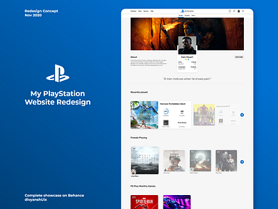 My PlayStation Website (Redesign Concept)