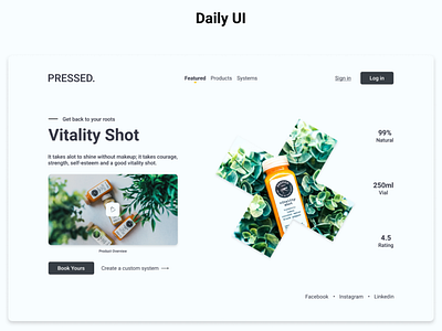 Daily UI Landing Page