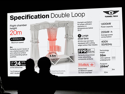 A double loop tunnel specification slide aesthetic graphic design layout presentation quotation tech technical