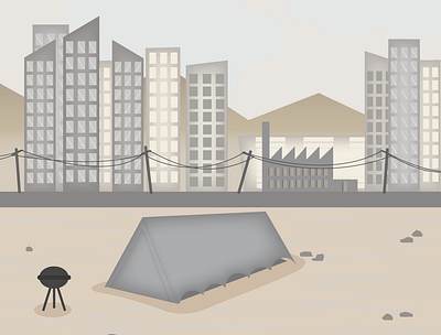 Camping illustration illustrator vector