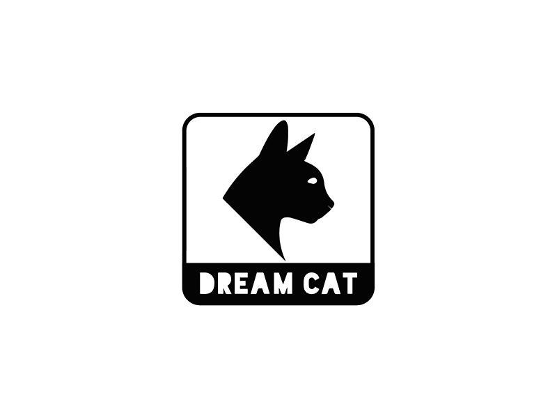 Dream Cat Logo Animation animation logo logoanimation logomotion logotype motion