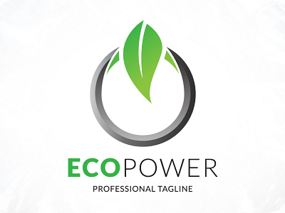Creative Eco Power Logo Design eco power electric electricity global industrial