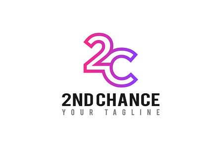 2nd Chance - Number Letter 2C Logo Design