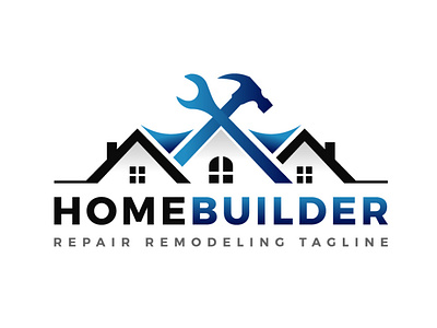 Home House Builders Repair Remodeling Logo Design