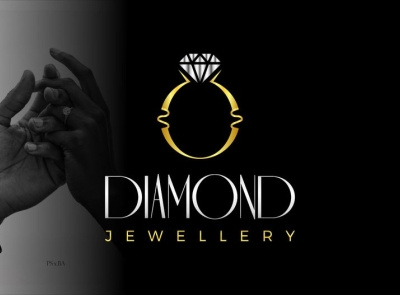 Diamond Ring Jewelry Logo Design brand