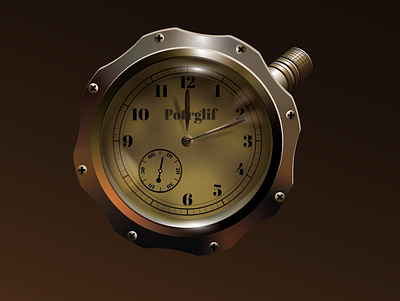 clock in Illustrator illustration vector
