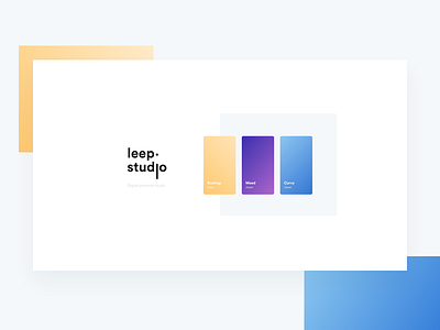 leep.studio ✨ gradient leep minimal studio white