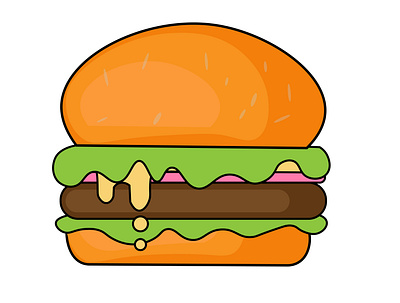 Burger Illustration illustration vector