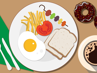 Breakfast Platter design illustration vector