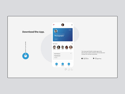 PayPal app branding design minimal photoshop typography ui ux web website