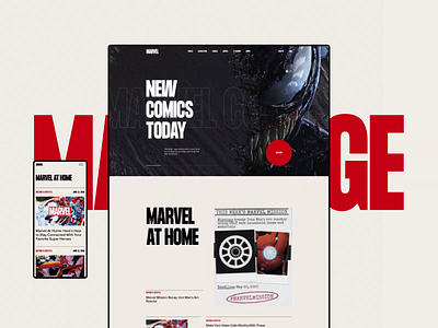 Marvel app branding design minimal photoshop typography ui ux web website