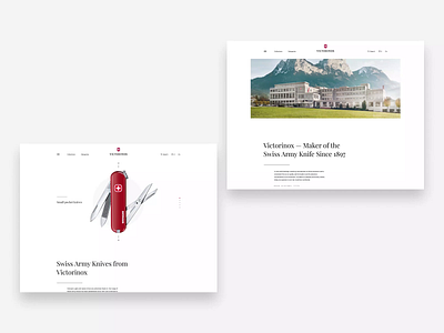 Victorinox app branding design minimal photoshop typography ui ux web website