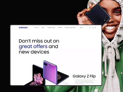 Samsung app branding design minimal photoshop typography ui ux web website