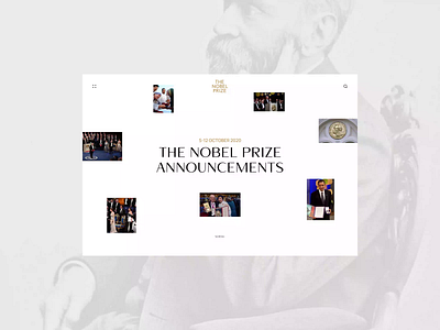 The Nobel Prize app branding design minimal photoshop typography ui ux web website
