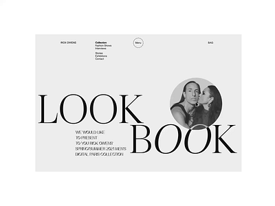 Rick Owens. Lookbook animation app branding design minimal photoshop typography ui ux web website