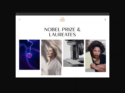 Nobel Prize. Redesign concept. The Nobel Prize & Laureates animation branding design minimal photoshop typography ui ux web website