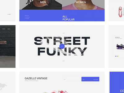 Street Funky animation branding design minimal photoshop typography ui ux web website