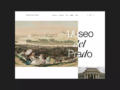 Museo del Prado. Fragments animation app branding design minimal photoshop typography ui ux web website