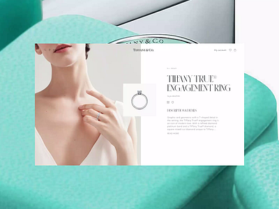 Tiffany & Co — redesign website. Product pages animation branding design minimal photoshop typography ui ux web website