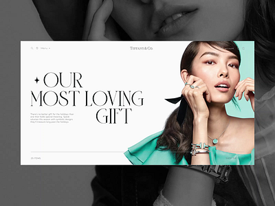 Tiffany & Co — redesign website. Main animation branding design minimal photoshop typography ui ux web website