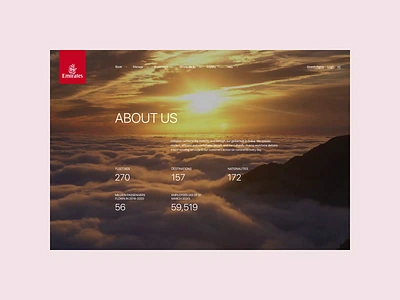 Emirates — new website. About animation branding design minimal photoshop typography ui ux web website