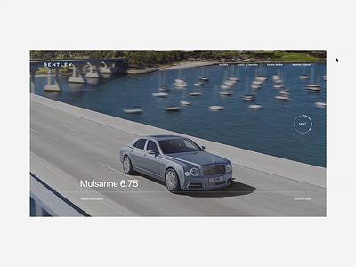 Bentley. Main animation app branding design minimal photoshop typography ui ux web website