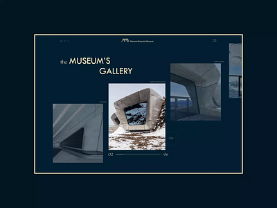 Messner Mountain Museum ― New Website '21. The Museum’s Gallery animation app branding design minimal photoshop typography ui ux web website