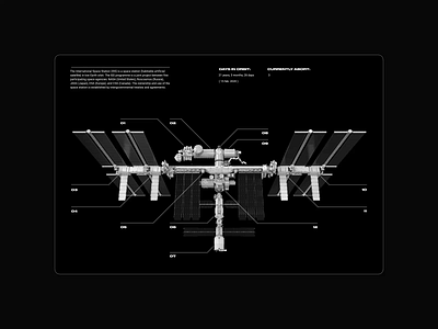 NASA. CSM & ISS animation app design minimal photoshop typography ui ux web website