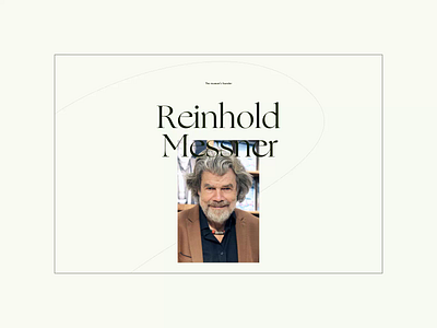 Messner Mountain Museum ― New Website '21. Reinhold Messner animation app design minimal photoshop typography ui ux web website