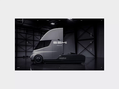 Tesla. Semi animation branding design minimal photoshop typography ui ux web website