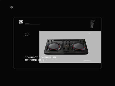 DJ Mag. Tech list animation app design minimal photoshop typography ui ux web website
