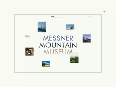 Messner Mountain Museum ― New Website '21. Main page animation app design minimal photoshop typography ui ux web website