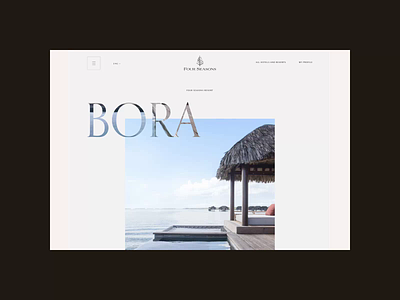 Four Seasons. Bora animation app design minimal photoshop typography ui ux web website