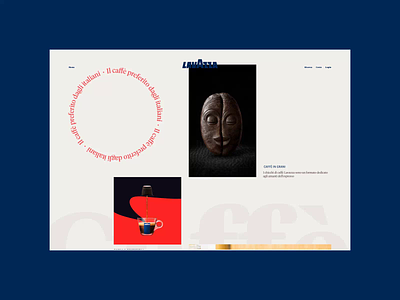 Lavazza — Amazing New Website. Catalogo Caffe animation design minimal photoshop typography ui ux web