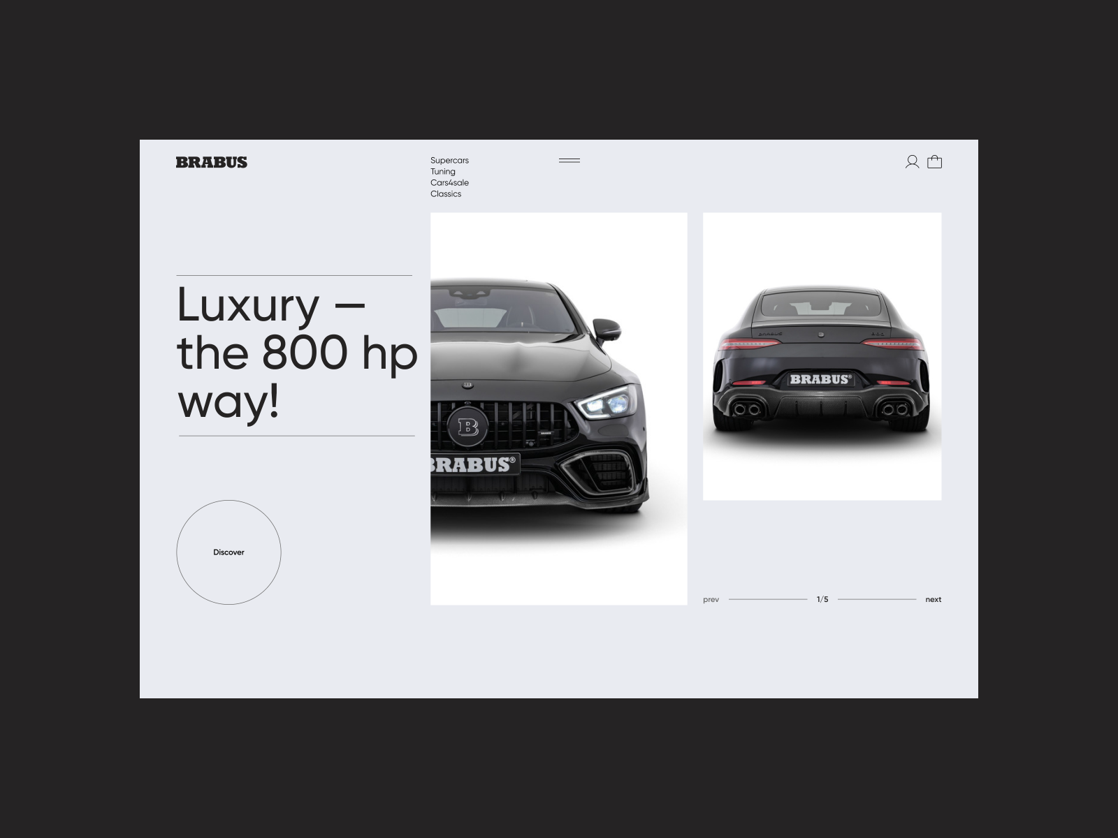 Brabus — Website Redesign. Luxury By Evgeny UPROCK For UPROCK AGENCY On ...