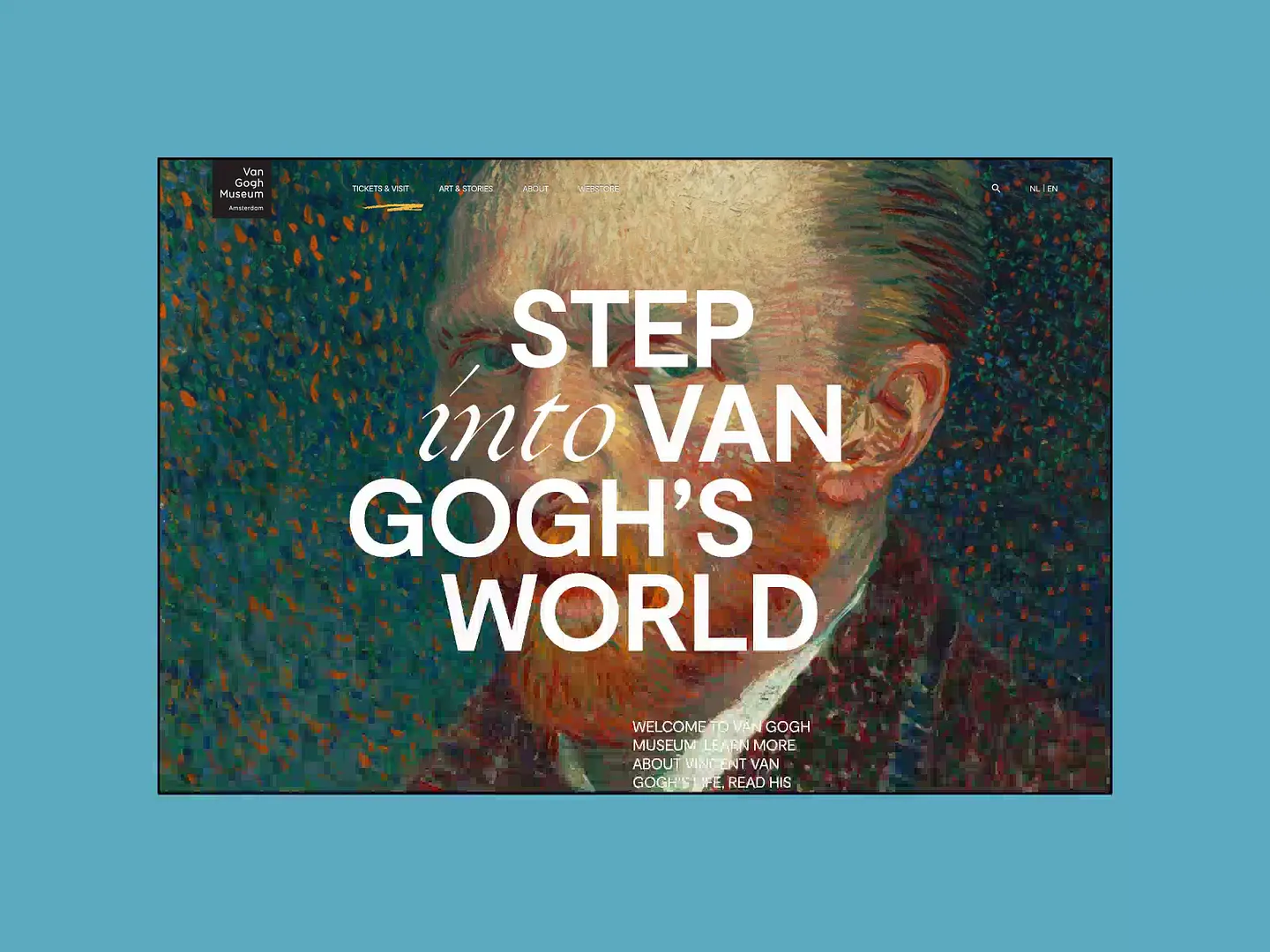 Innovative Museum Website Design: Van Gogh Museum Concept