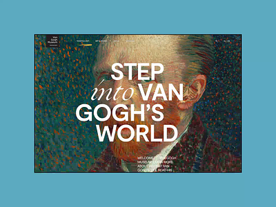 Van Gogh Museum — Website Redesign Concept. Collection animation design minimal ui ux web