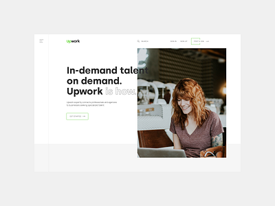 Upwork — new design. Main Page by Evgeny UPROCK for UPROCK AGENCY on ...