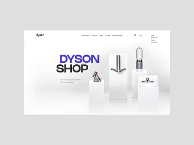 Dyson. Shop design ui ux web