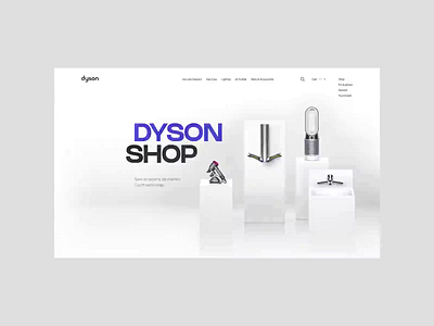 Dyson. Shop design ui ux web