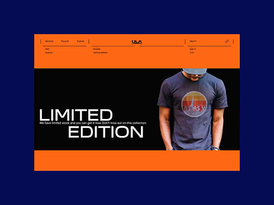 ULA — New Website. Shop page animation design minimal ui ux web