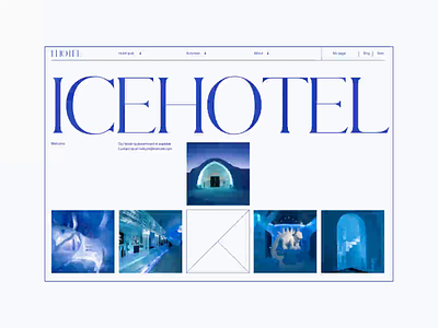 ICEHOTEL - Brand Indentity. animation design minimal ui ux web