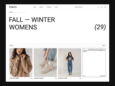 P&Co | E-commerce redesign. Womens animation design minimal ui ux web